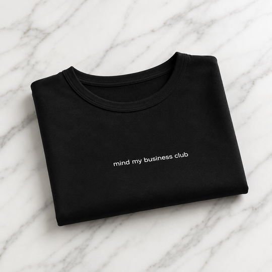 Mind My Business Club Crop Tee