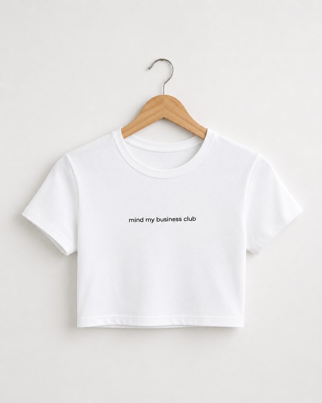 Mind My Business Club Crop Tee