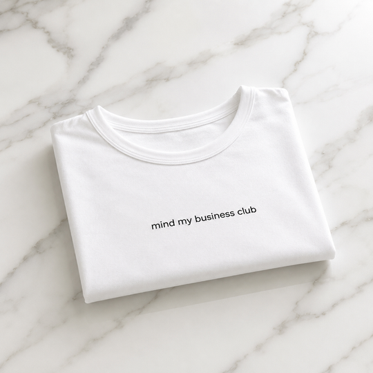 Mind My Business Club Crop Tee