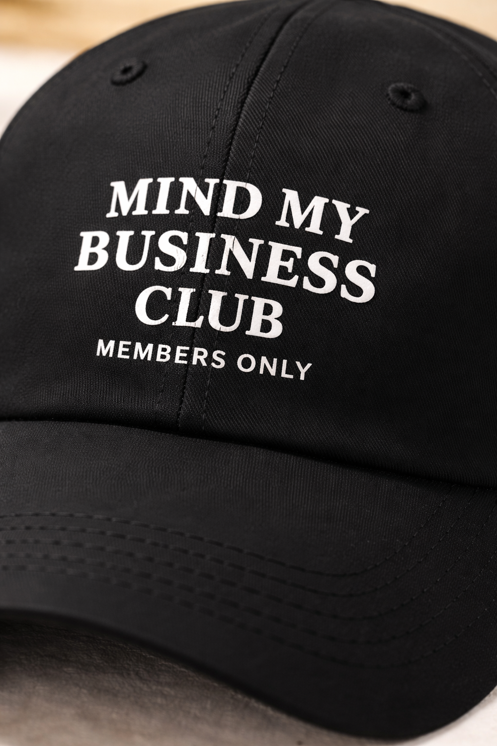 Mind My Business Club Baseball Cap